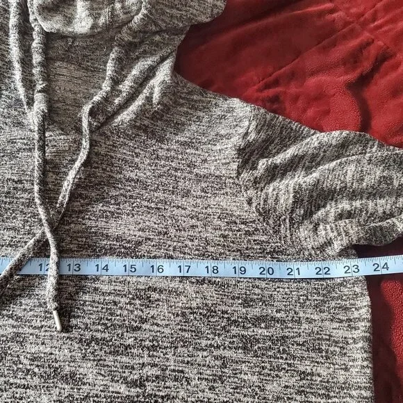 Jockey Lightweight Long Sleeve Hoodie Lounge Dress Gown with Kangaroo Pocket - Picture 3 of 6